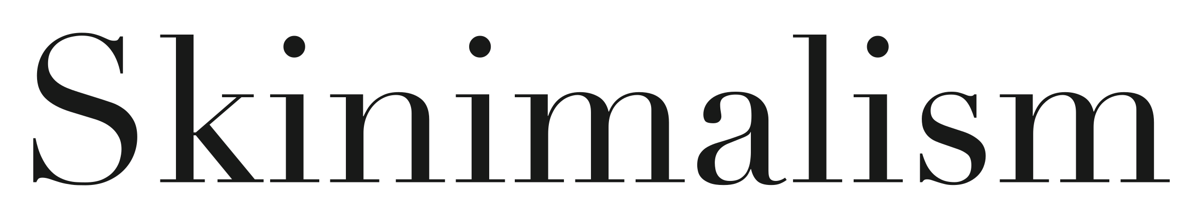 Skinimalism